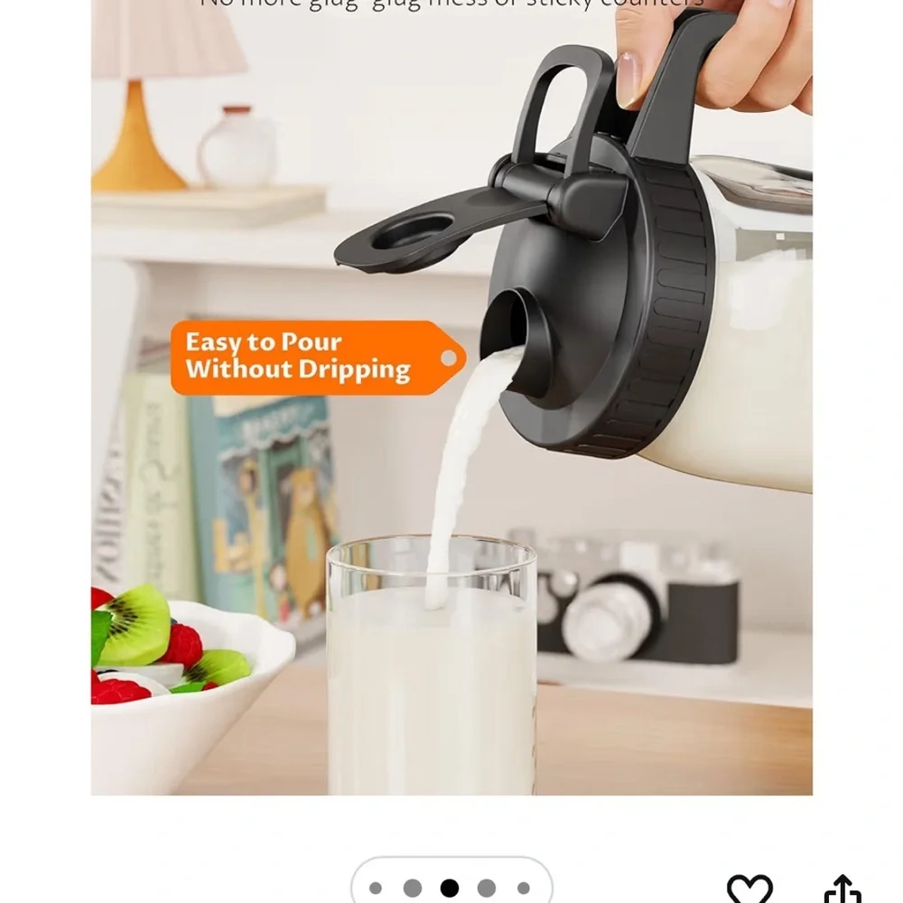 Black Replacement Lids for Beverage Dispensers